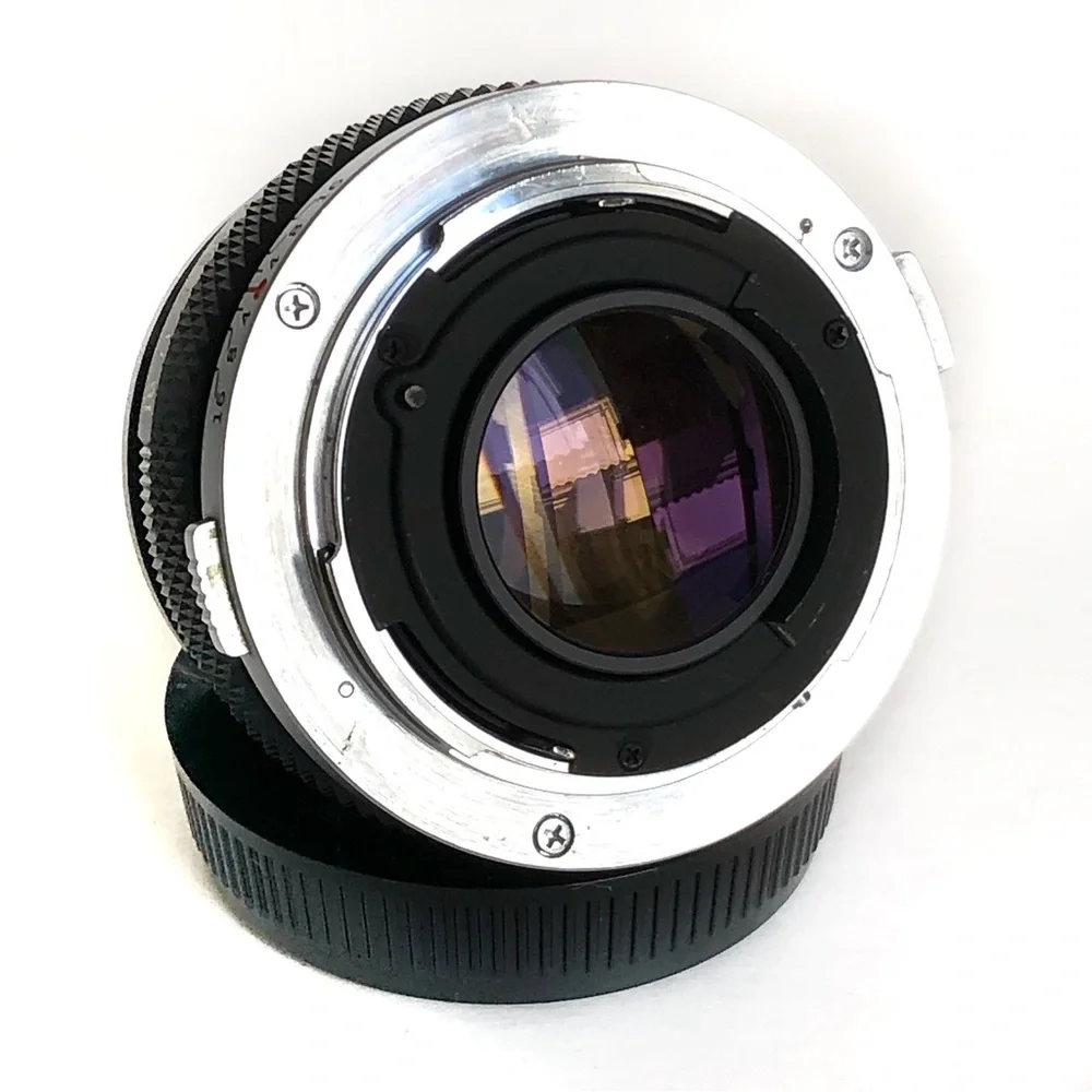 Olympus OM-SYSTEM F. Zuiko Auto-S 1:1.8 50mm Camera Lens Mount SN 595571 Japan